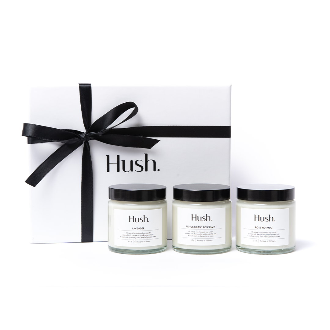 Three Candle Gift Bundle Hush Candle